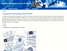 Tablet Screenshot of gazettes18e.fr