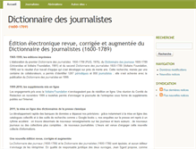 Tablet Screenshot of dictionnaire-journalistes.gazettes18e.fr