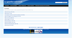 Desktop Screenshot of gazetier-universel.gazettes18e.fr