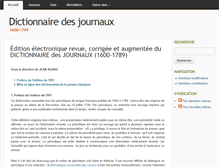 Tablet Screenshot of dictionnaire-journaux.gazettes18e.fr